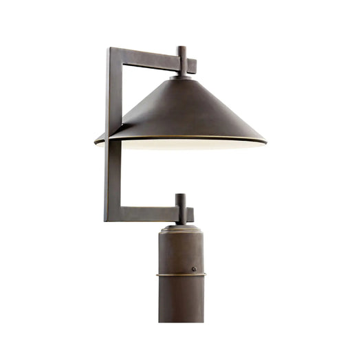 Kichler 49063 Ripley 1-lt 16" Outdoor Post Mount - Olde Bronze