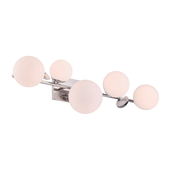 Eurofase 49087 Vine 5-lt 36" LED Vanity Light - Polished Nickel