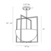 Arteriors 49177 Royce 2-lt 18" Pendant