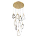Eurofase 49237 Norah 12-lt 24" LED Multi Drop Chandelier - Gold