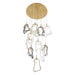 Eurofase 49237 Norah 12-lt 24" LED Multi Drop Chandelier - Gold