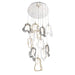 Eurofase 49237 Norah 12-lt 24" LED Multi Drop Chandelier - Polished Nickel
