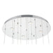 Eurofase 49237 Norah 12-lt 24" LED Multi Drop Chandelier - Polished Nickel