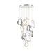 Eurofase 49237 Norah 12-lt 24" LED Multi Drop Chandelier - Polished Nickel