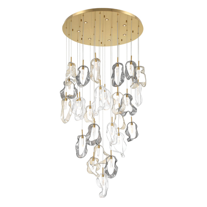 Eurofase 49238 Norah 33-lt 39" LED Grand Chandelier - Gold