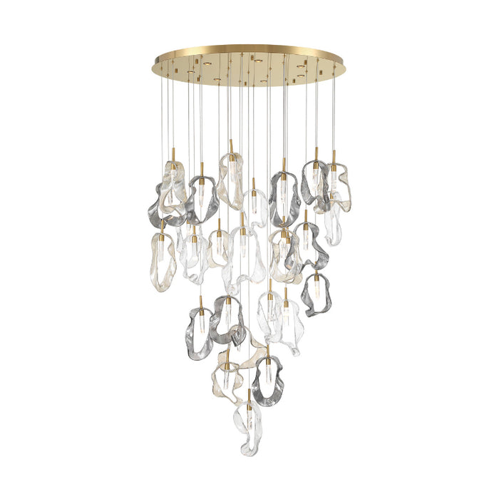 Eurofase 49238 Norah 33-lt 39" LED Grand Chandelier - Gold