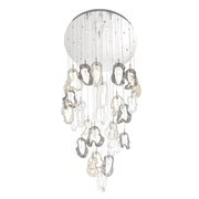 Eurofase 49238 Norah 33-lt 39" LED Grand Chandelier - Polished Nickel