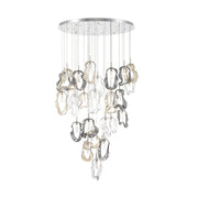 Eurofase 49238 Norah 33-lt 39" LED Grand Chandelier - Polished Nickel