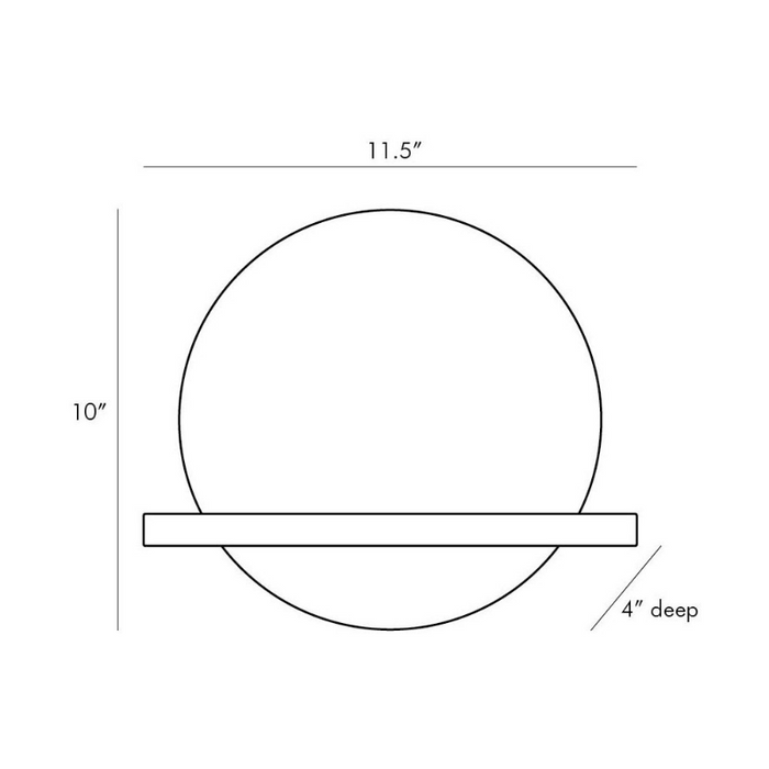 Arteriors 49240 Savion 1-lt 12" Wall Sconce