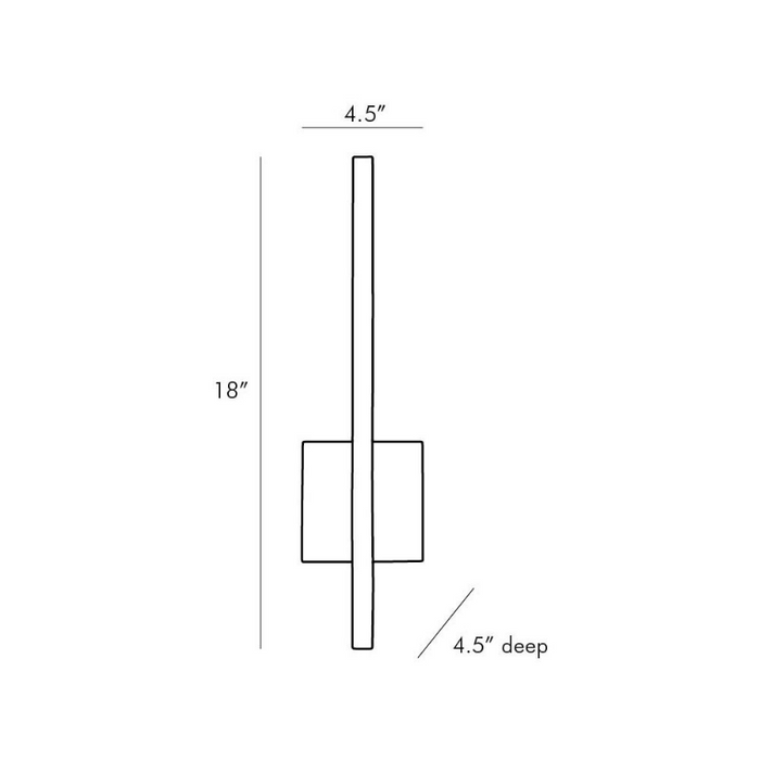 Arteriors 49246 Simba 1-lt 18" Tall LED Wall Sconce