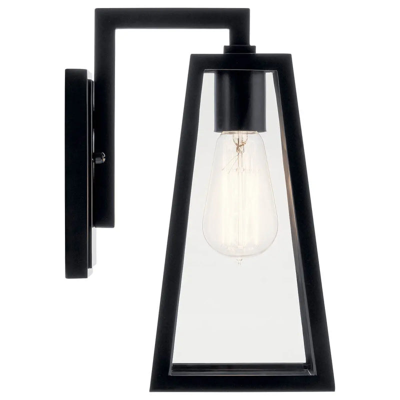 Kichler 49330 Delison 1-lt 12" Tall Outdoor Wall Light - Black