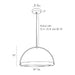 Arteriors 49388 Fisk 1-lt 28" LED Pendant