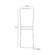 Arteriors 49398 Inwood 2-lt 15" Tall Wall Sconce