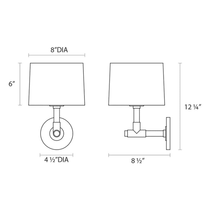 Sonneman 4950 Soho 1-lt 12" Tall Wall Sconce