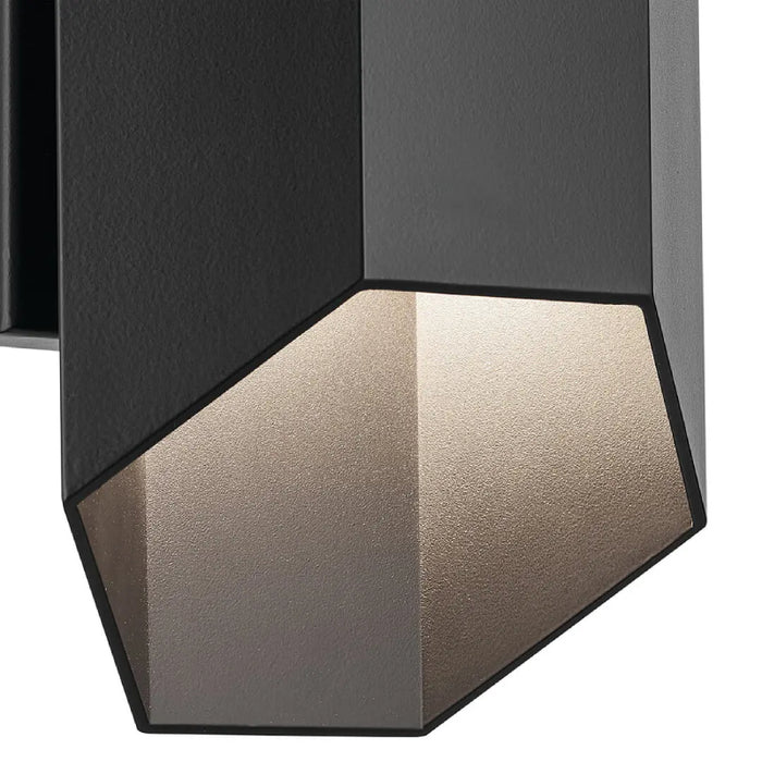Kichler 49607 Estella 1-lt 12" LED Outdoor Wall Light - Black