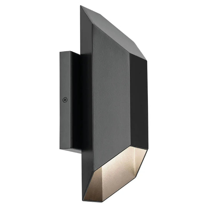 Kichler 49607 Estella 1-lt 12" LED Outdoor Wall Light - Black