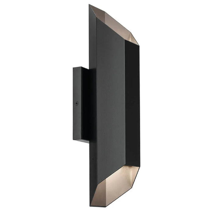 Kichler 49608 Estella 2-lt 17" Tall LED Outdoor Wall Light -Black