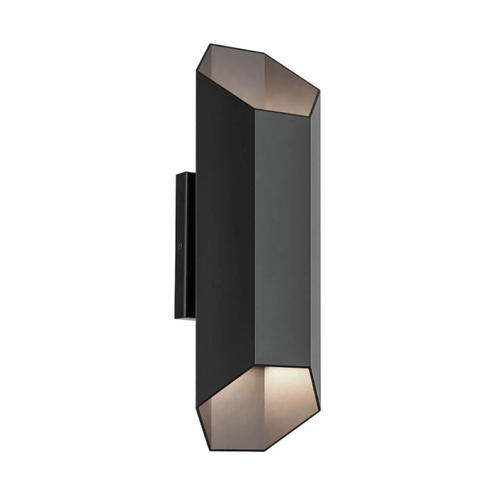 Kichler 49608 Estella 2-lt 17" Tall LED Outdoor Wall Light - Black