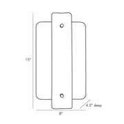 Arteriors 49668 Uriah 2-lt 15" Tall Wall Sconce