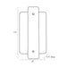 Arteriors 49668 Uriah 2-lt 15" Tall Wall Sconce