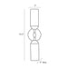 Arteriors 49670 Emmett 2-lt 19" Tall Wall Sconce