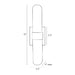 Arteriors 49686 Elyse 2-lt 18" Tall Wall Sconce