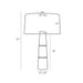 Arteriors 49691 Dosman 1-lt 31" Tall Table Lamp