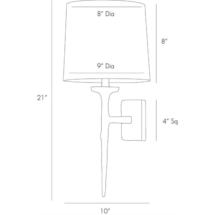 Arteriors 49701-362 Franz 1-lt 21" Wall Sconce