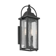 Kichler 49714 Harbor Row 2-lt 19" Tall Outdoor Wall Light - Textured Black