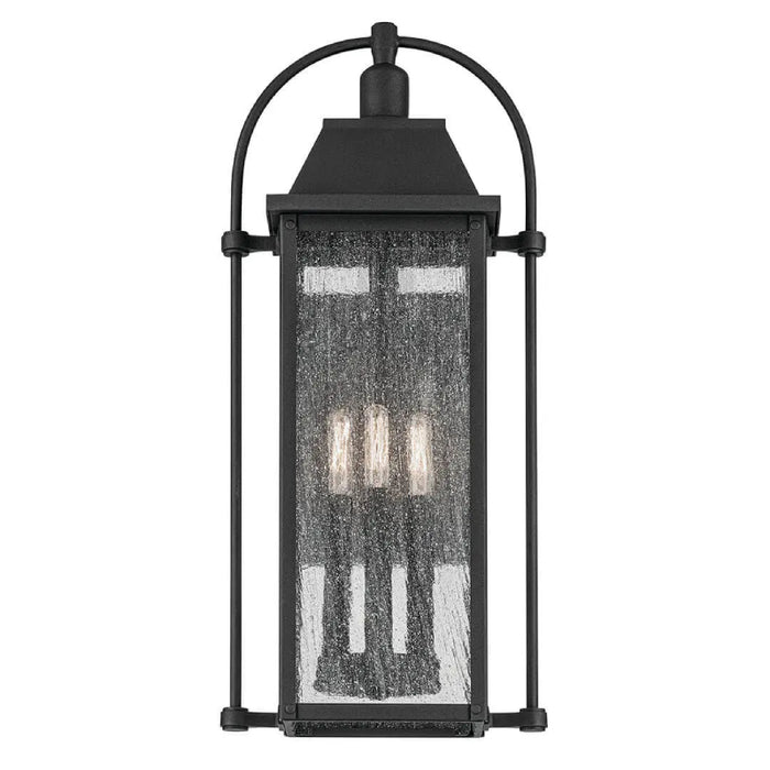 Kichler 49715 Harbor Row 3-lt 23" Tall Outdoor Wall Light - Textured Black