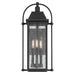 Kichler 49715 Harbor Row 3-lt 23" Tall Outdoor Wall Light - Textured Black