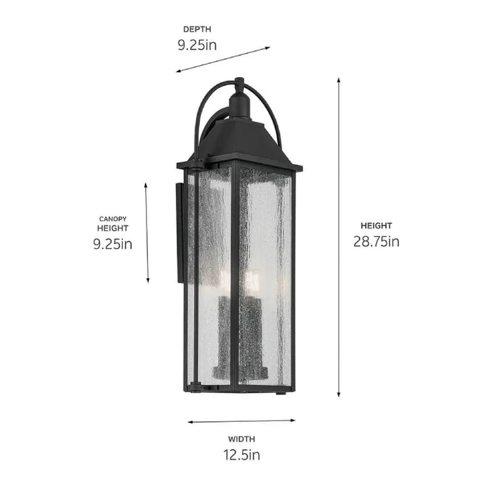 Kichler 49716 Harbor Row 4-lt 29" Tall Outdoor Wall Light