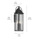 Kichler 49716 Harbor Row 4-lt 29" Tall Outdoor Wall Light