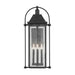 Kichler 49716 Harbor Row 4-lt 29" Tall Outdoor Wall Light - Textured Black