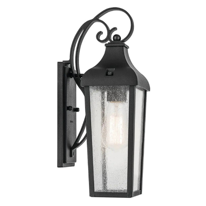 Kichler 49735 Forestdale 1-lt 15" Tall Outdoor Wall Light - Textured Black
