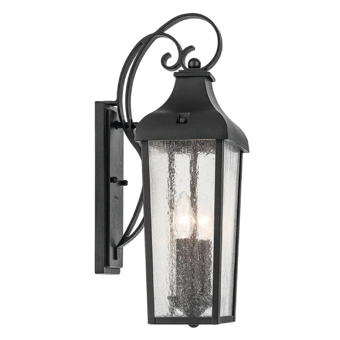 Kichler 49736 Forestdale 2-lt 19" Tall Outdoor Wall Light - Textured Black