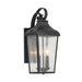 Kichler 49736 Forestdale 2-lt 19" Tall Outdoor Wall Light - Textured Black
