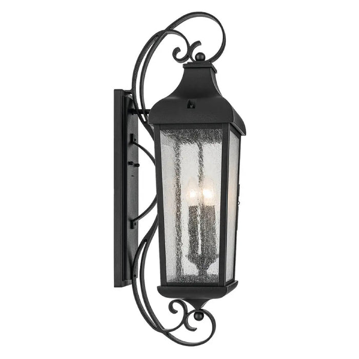Kichler 49738 Forestdale 3-lt 31" Tall Outdoor Wall Light - Textured Black