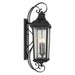 Kichler 49738 Forestdale 3-lt 31" Tall Outdoor Wall Light - Textured Black