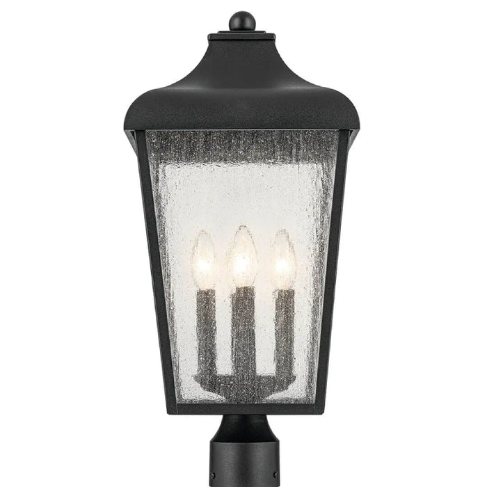Kichler 49739 Forestdale 4-lt 22" Tall Outdoor Post Mount - Textured Black