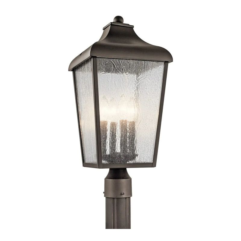 Kichler 49739 Forestdale 4-lt 22" Tall Outdoor Post Mount - Olde Bronze