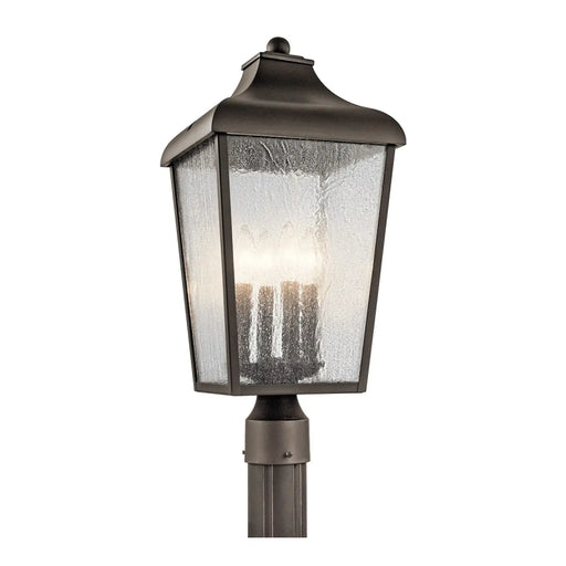 Kichler 49739 Forestdale 4-lt 22" Tall Outdoor Post Mount - Olde Bronze