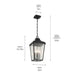 Kichler 49740 Forestdale 4-lt 10" Outdoor Pendant
