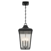 Kichler 49740 Forestdale 4-lt 10" Outdoor Pendant - Textured Black