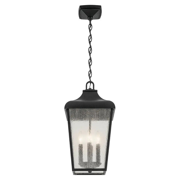 Kichler 49740 Forestdale 4-lt 10" Outdoor Pendant - Textured Black