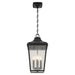 Kichler 49740 Forestdale 4-lt 10" Outdoor Pendant - Textured Black