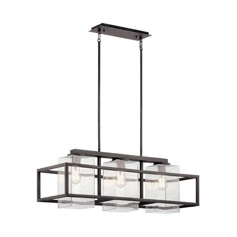 Kichler 49805 Wright 3-lt 36" Outdoor Linear Chandelier