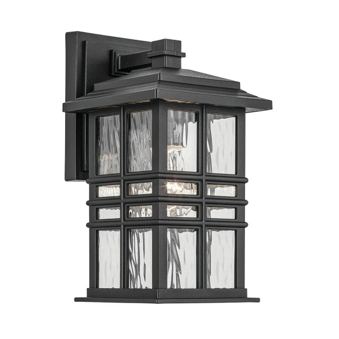 Kichler 49829 Beacon Square 1-lt 12" Tall Outdoor Wall Light - Textured Black
