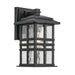 Kichler 49829 Beacon Square 1-lt 12" Tall Outdoor Wall Light - Textured Black