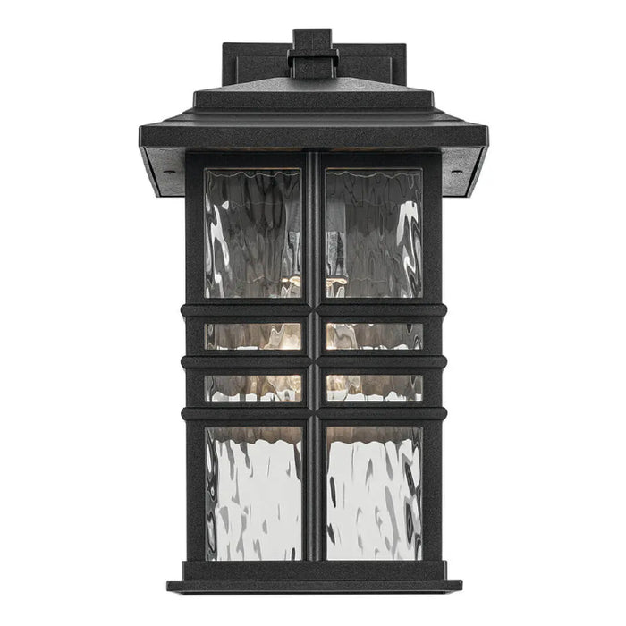Kichler 49830 Beacon Square 1-lt 14" Tall Outdoor Wall Light - Textured Black